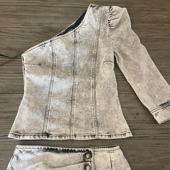 RETROFETE Acid Wash Grey Denim Set - Picture 6 of 13